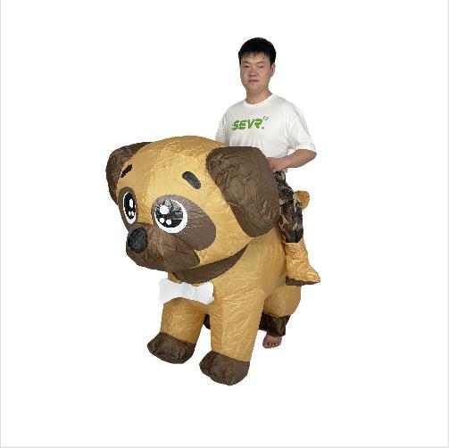 New jazz horse inflatable suit performance makeup props costume zebra inflatable suit