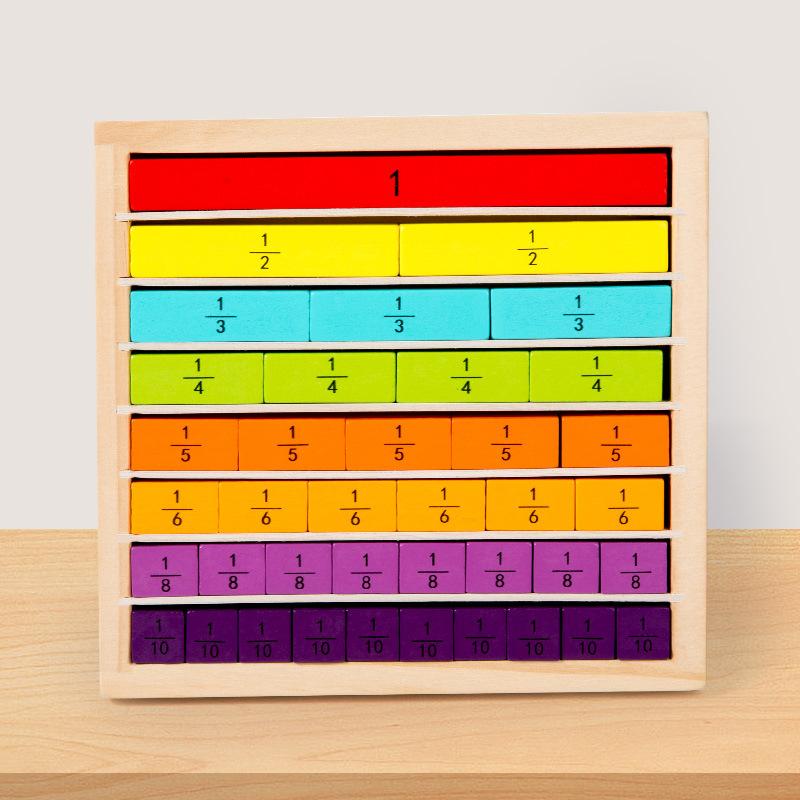 Children'S Wooden Montessori Teaching Aids Color Digital Counting Sticks Montessori Kindergarten Mathematics Early Education Educational Toys