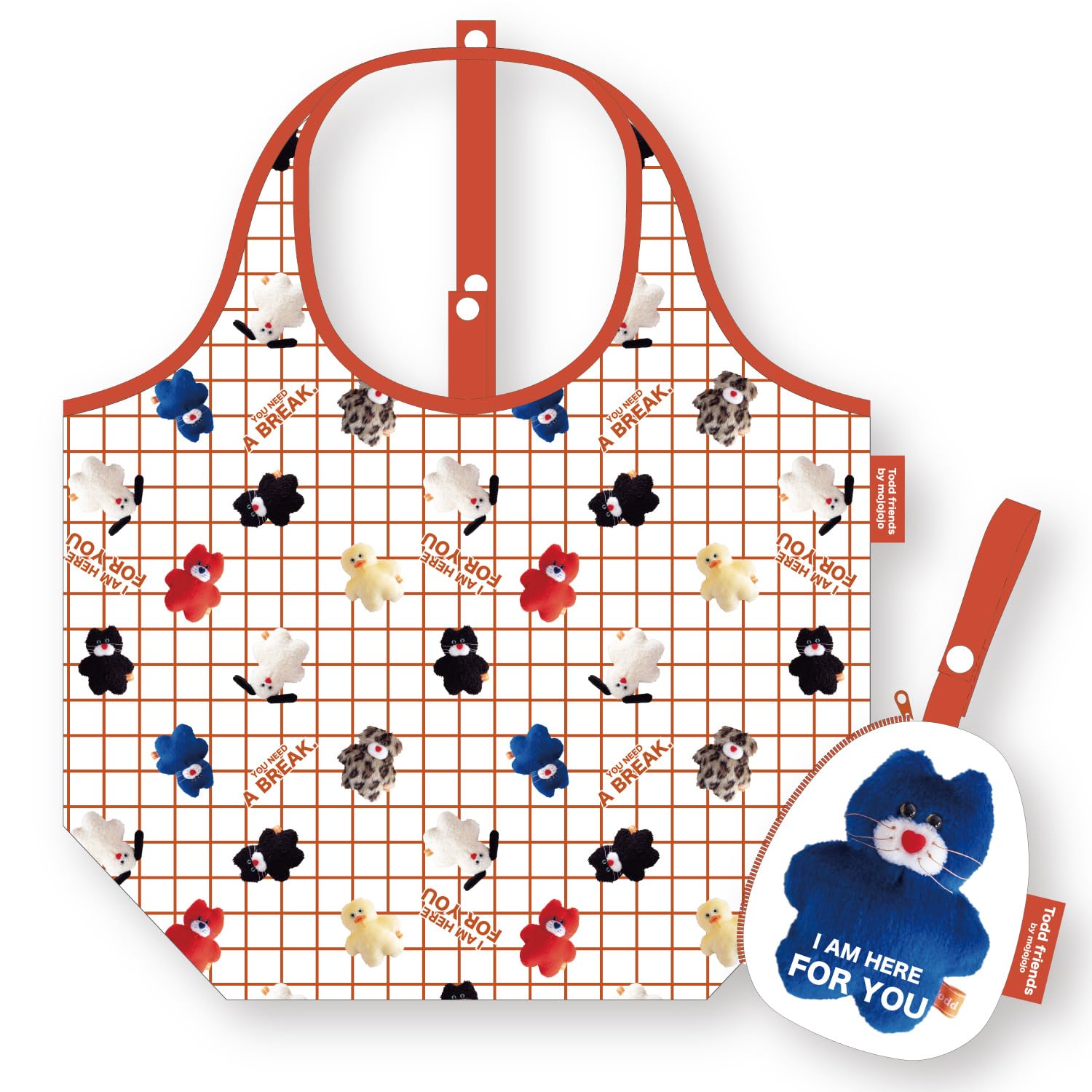 mojojojo Shopping Eco Bag 6 and 738708 (Orange) (Ages up) оранжевый