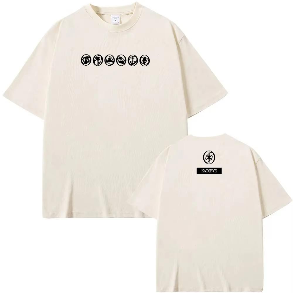 Koreanische Girlgroup KATSEYE T-Shirt Damenbekleidung Mode T-Shirt Rundhals Hohe Qualität Damenbekleidung T-Shirts Sänger Gleicher Stil Retro Oberteile