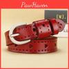 Shape Pure Heart Color Girl Leather Belt Vintage Durable Alloy Buckle Decoration
