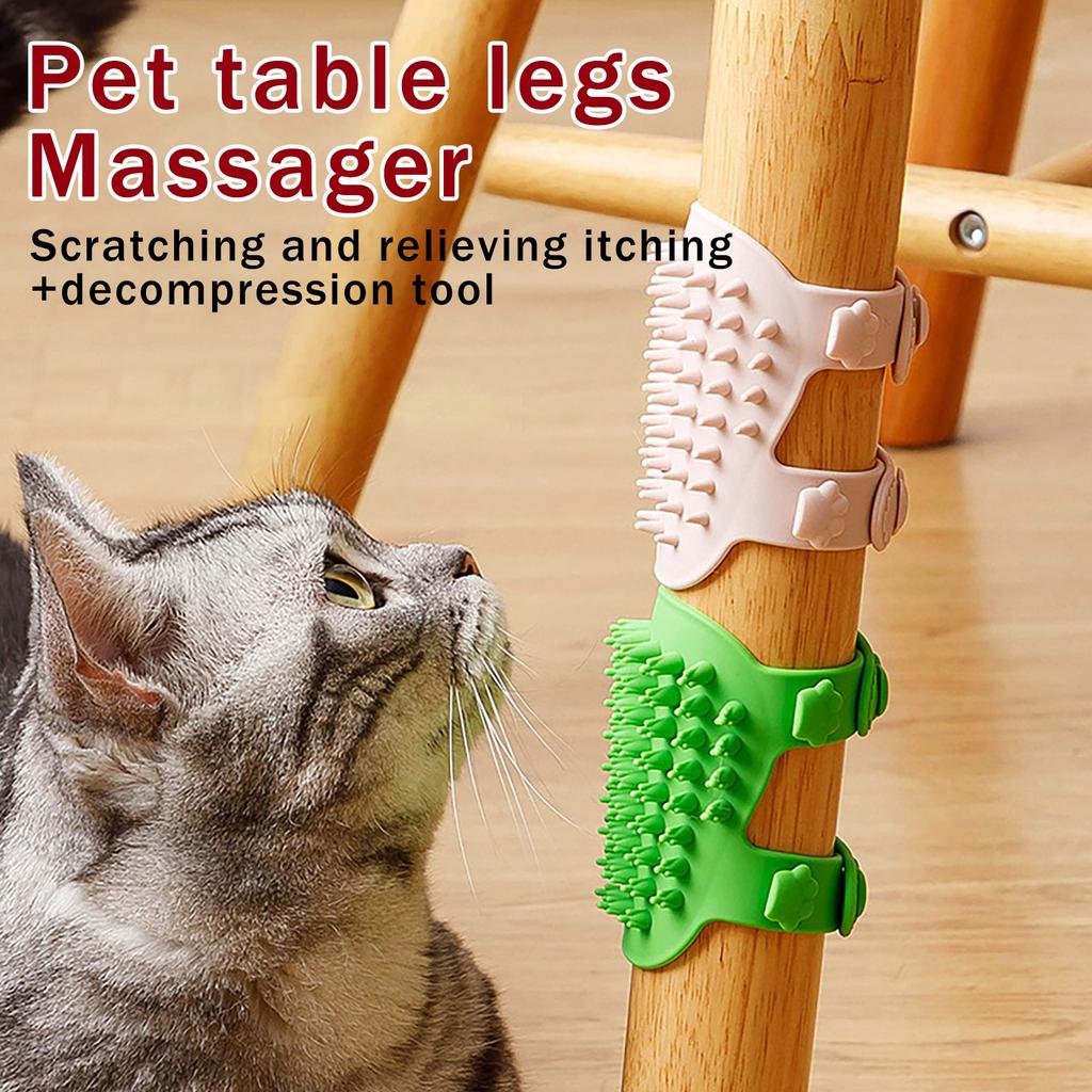 Cat Scratching Silicone Toy, Anti-bite And Wear-resistant Pet Strap, Attached To The Table Corner, Cat And Dog Relief, Tickling And Combing Tool