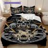 Skull Crossbones Set Threepiece Set 1 Duvet Cover 2 Pillowcase Without Core Bedding Set Soft And Comfortable Duvet Cover And Pillowcase