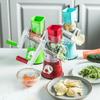 Cutter&Slicer Manuelle Küchen-Käsehackmaschine mit 3 scharfen Trommeln Heim Knoblauchpresse Knoblauch Küche Gemüse Kartoffel Reibe