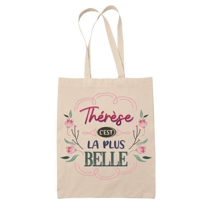 Sac cabas - PLANETEE - Thérèse la plus belle - Jute - Imprimé en France - Éco-responsable