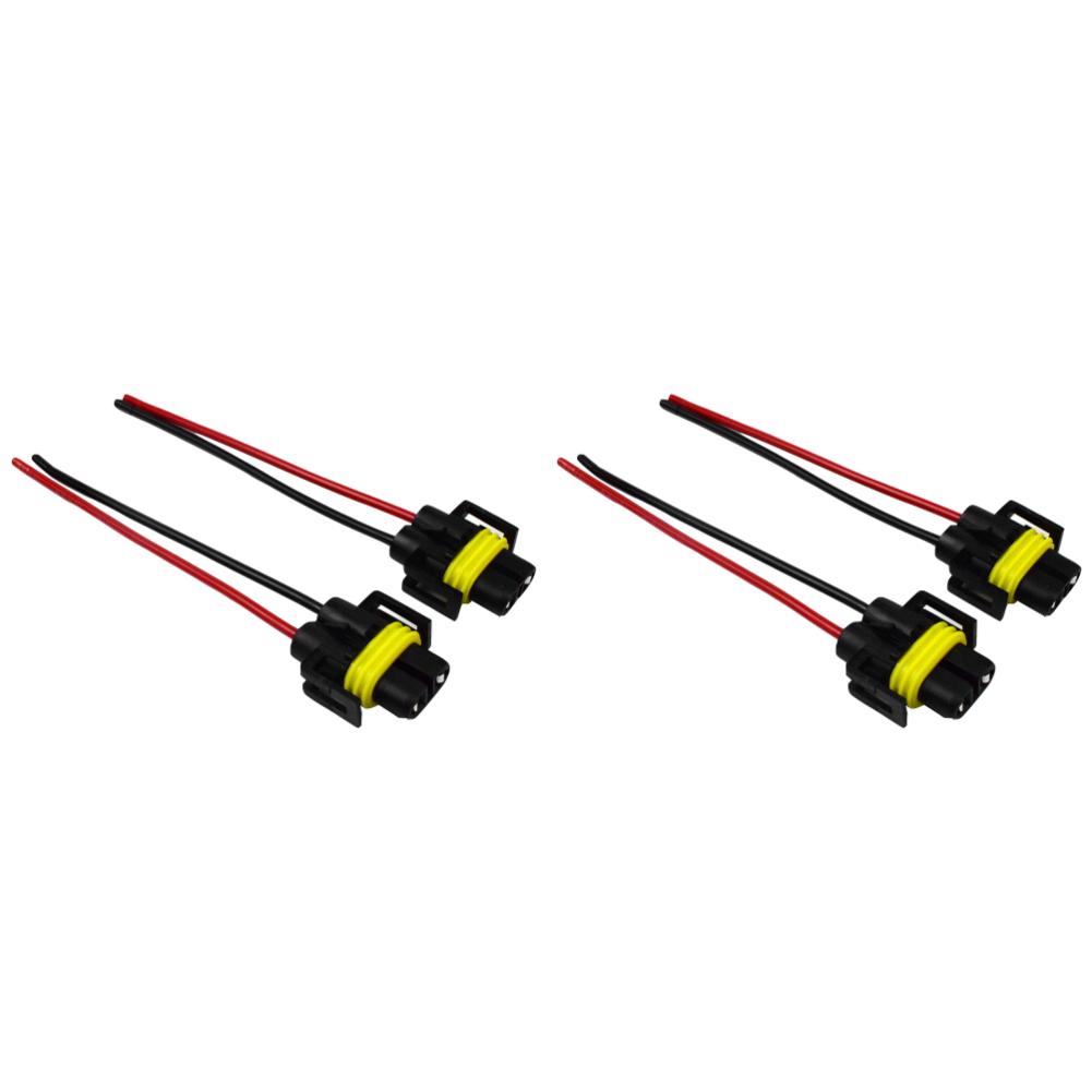 10-2pcs Female Adapter Connector 12-24V H8/H9/H11 Bulb Socket Female Adapter Auto Accessories Universal for Headlight Fog Light