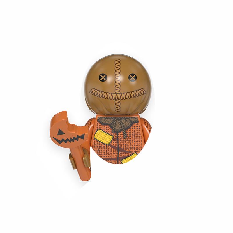 Classic Horror Series Figure Dolls Mini Building Blocks Set Halloween Dress-Up Role Play Collection Gift Toy