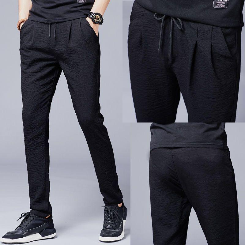 Ανδρικό Παντελόνι Στενής Γραμμής από Μετάξι Πάγου που Στεγνώνει Γρήγορα - Αναπνέον, Άνετο, Casual Αθλητικό Παντελόνι