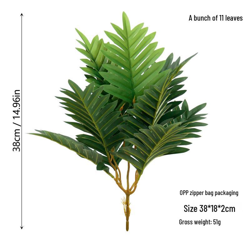 Areca Palm Green Plant Simulation with Potted Palm Leaves for Indoor/Outdoor Decoration – Fake Tree Bonsai Ornament