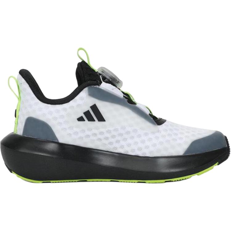 Adidas Fortarun 3.0 Boa Lightweight Durable Low-Top Running Shoes Kids Sneakers White Black JP5804