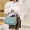 Wide Strap Nylon Square Bag Multi-layer Middle-aged Crossbody Bag Shopping Messenger Bags  Work