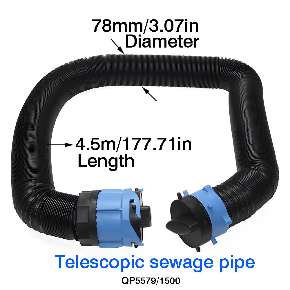 4.5m RV sewage pipe telescopic sewage hose RV accessories trailer accessories multi-purpose sewage pipe