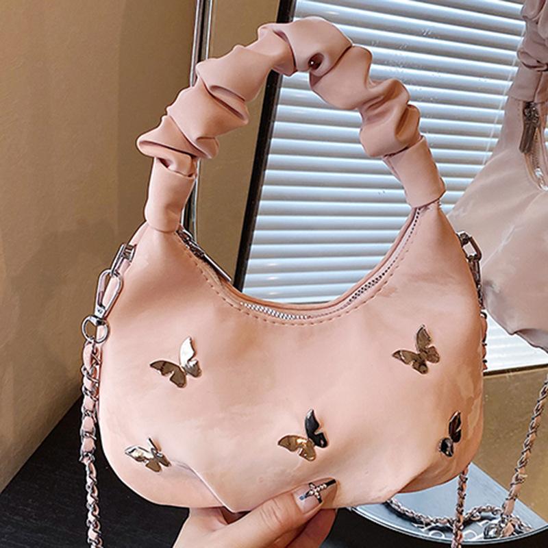 Handbag Korean Version Butterfly Casual Large-capacity Messenger Bag Commuting Simple Sweet Trendy National Style New Chinese Tote Bag