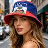 Comfortable Breathable Polyester Fisherman Hat Flag Print Fisherman Hat Suitable for Sport Fans and Outdoor Event