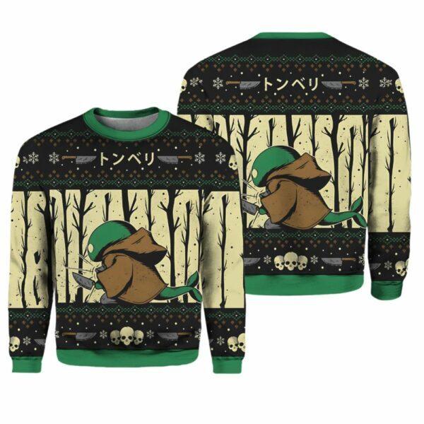 Tonberry Chefs Knife Final Fantasy Ugly Sweater BG Unisex T-Shirt M