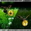 Solar Bees Lights Outdoor, Hanging Bee Solar Garden Lights Decor, Insect Bees Garden Decor for Outside, LED Bugs Lantern Decoration Bee Ornament