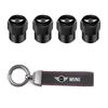 Car Tire Wheel Valve Caps Cover/Car Key Chain Ring Keychain For Mini Cooper JCW Works Cabrio F54 F55 F56 F57 F60 R50 R52 R53 R55 TC1