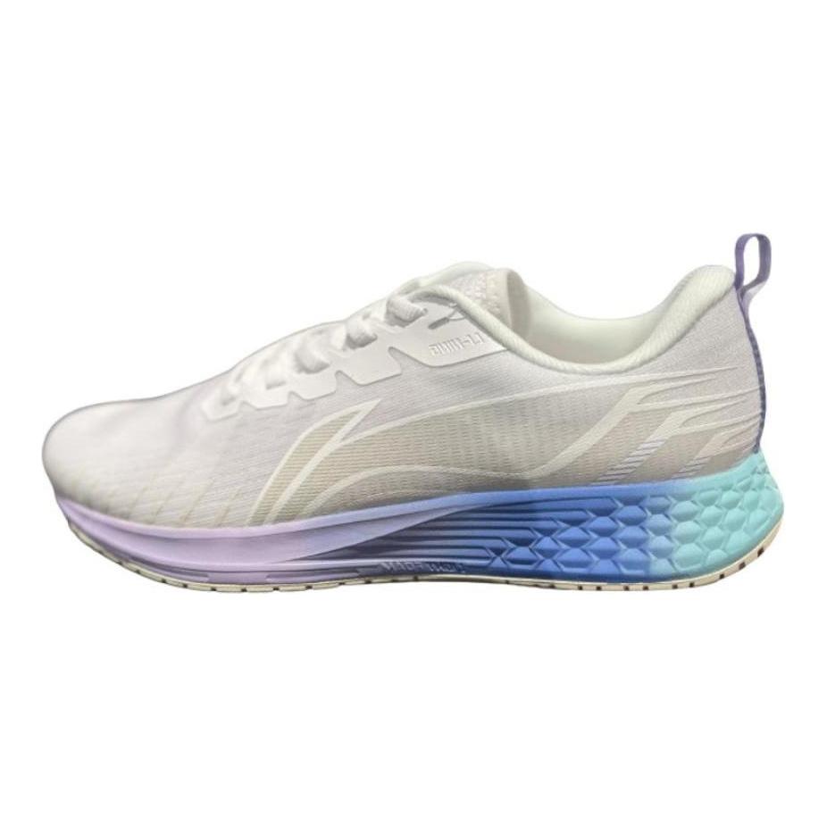 Li Ning Red Hare 4 Slip Resistant Abrasion Resistant Low Top Running Shoes Women's White Blue Purple ARMS022-4
