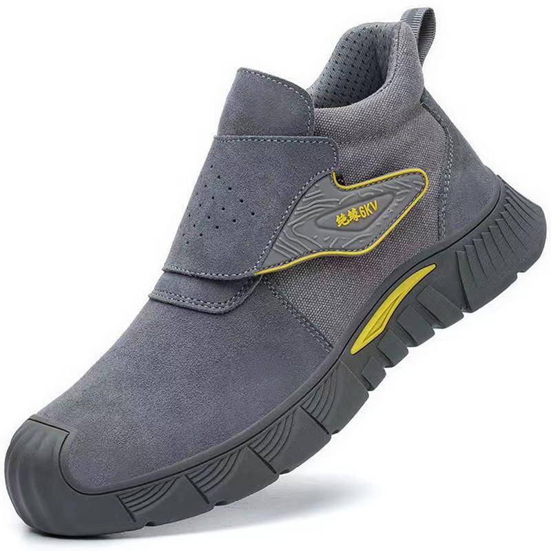 

Защитные ботинки для мужчин, промышленная рабочая обувь для сварки, противоскользящие, устойчивые к проколам рабочие ботинки, мужские небьющиеся неразрушимые ботинки 45