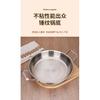 Titanium Hammer Pattern Double Ear Frying Pan for Home Use, Uncoated Flat Bottomed Frying Steak, Non Stick Pan