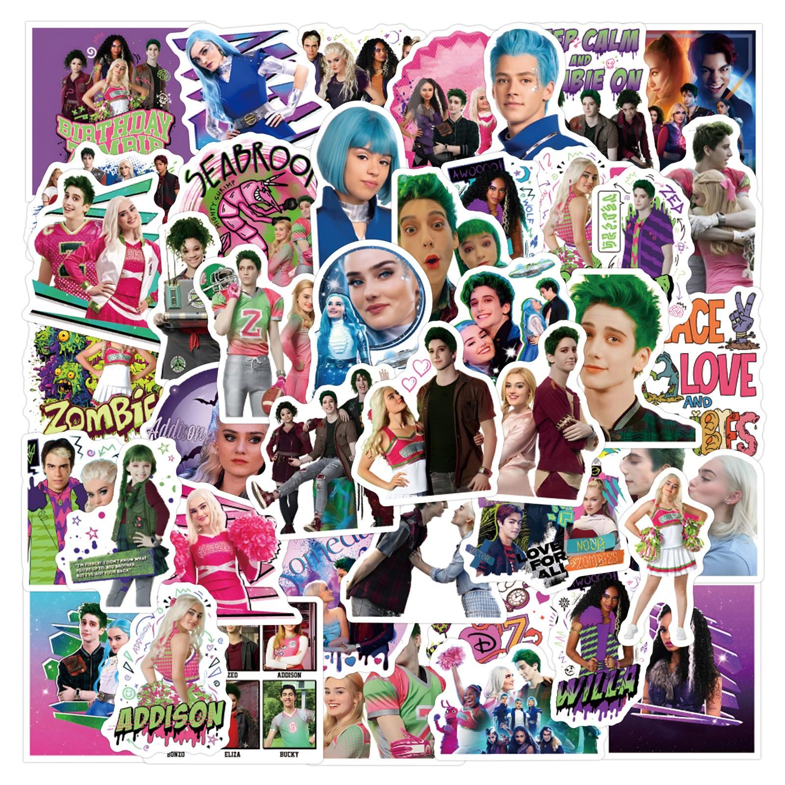 

55 шт. Наклейки на чемоданы Водонепроницаемые наклейки Скутер Компьютер Планшет Мультфильм Украшения One Size