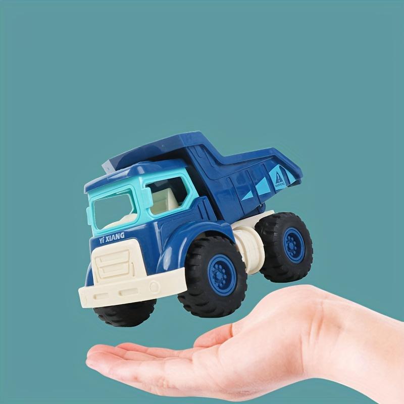 2 Toy Construction Vehicles: Sandbox Excavator, Dump Crane, Cement Mixer Truck, Etc. Cartoon Inertia Mini Construction Vehicle Toy