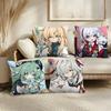 Game HHonkai Star Rail Cushion Cover Soft Plush Throw Pillow Cover  DoubleSided Printed Cushion Case  Cozy Sofa  Home Decor