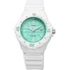 Casio LRW-200H-3CV Analog Watch Gloss White Green Check Pattern Women's Kids International Model