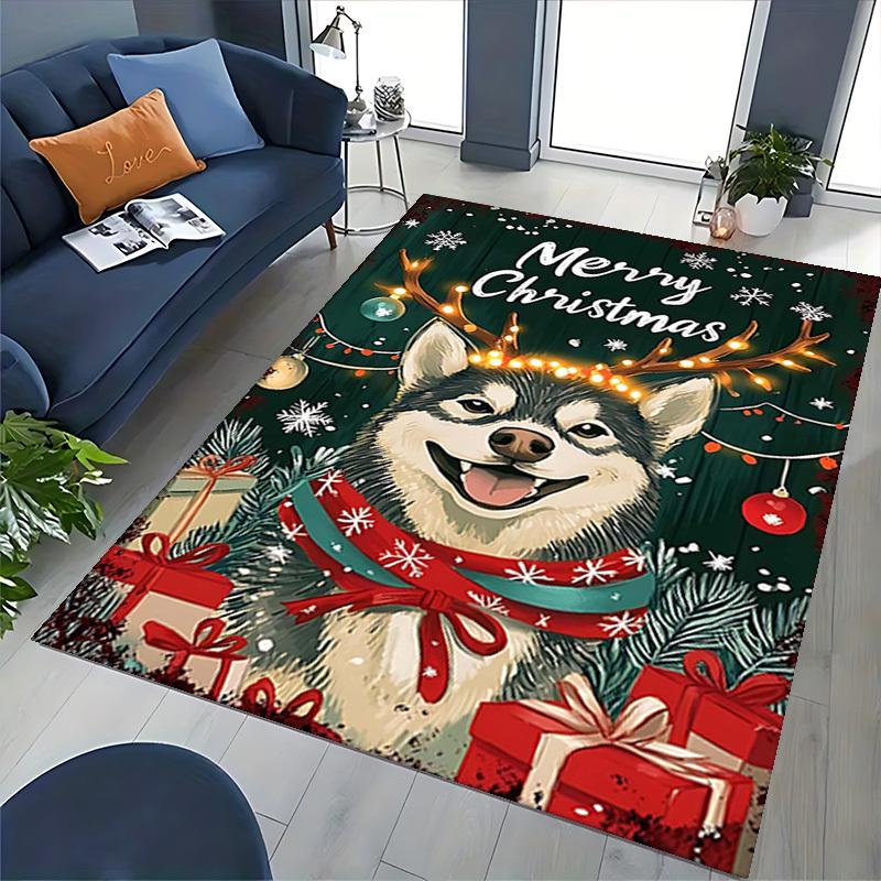 Anime Cartoon Design Chair Mat - Merry Christmas Theme - Non-Slip Carpet for Office, Home Decor, Living Room, Bedroom, Gaming Room & Dormitory.R064