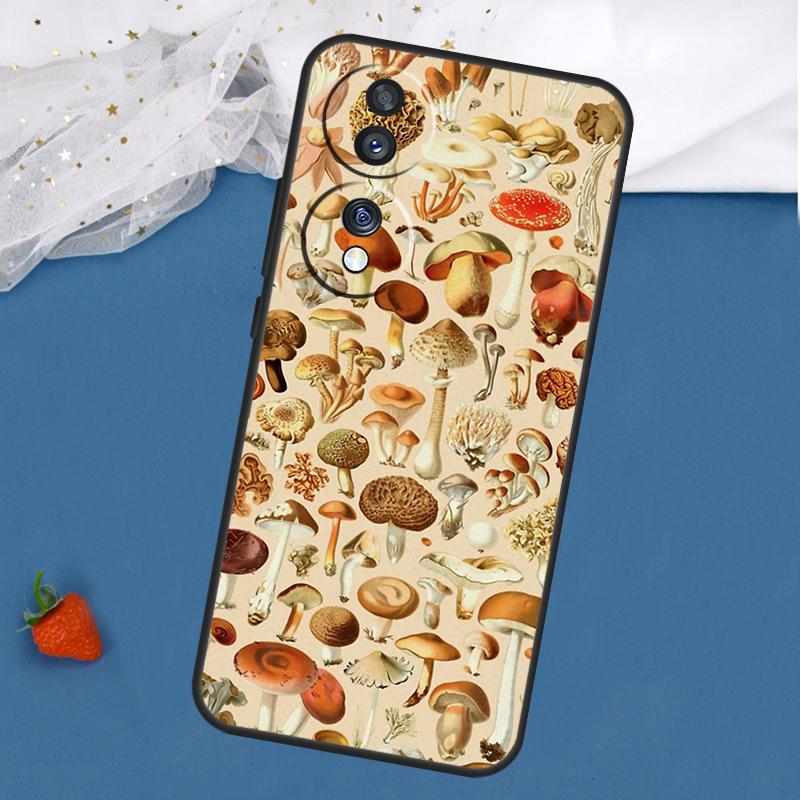 

Wild Forest Mushroom Case For Honor Magic 8 5 6 7 Pro 200 400 50 70 90 Lite Win RT X8c X8b X9a X9b X9c X9d Cover Honor 70 Lite