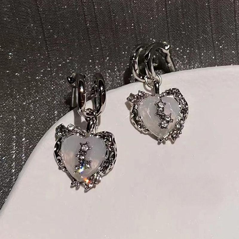 Silver Needle Pearl Flower Tassel Earrings - Women's Trendy All-Match Jewelry