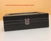 PU Leather Watch Storage Box with Transparent Window, Available in 6 or 12 Slots