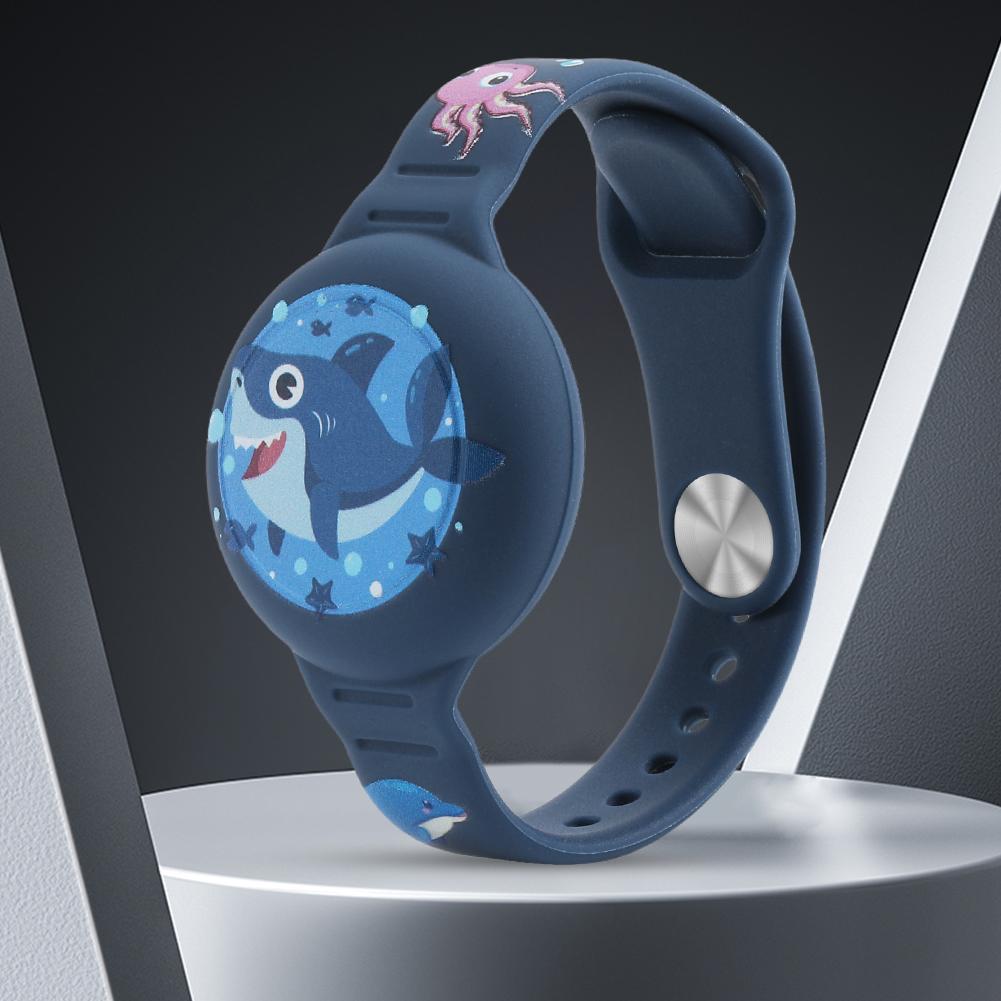 For Apple Airtag Holder Children Bracelet Case Straps Kids Cute Cartoon Watchband Kids GPS Tracker Waterproof Silicone Holder