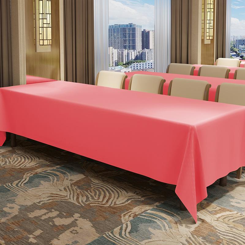 Hotel Conference Table Cloth Event Layout Exhibition Rectangular Table Cloth Thickened Waterproof Anti Wrinkle Non Deformable