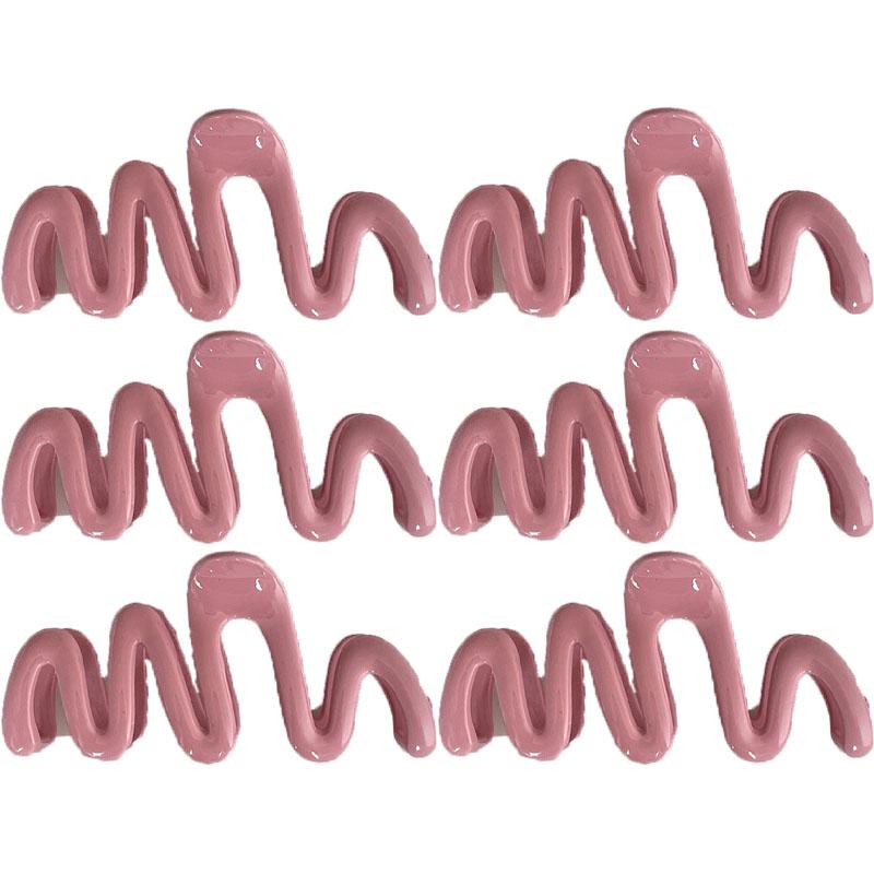 Onde Clip Artiglio di Granchio Donna Coreano Plastica Squalo Mollette per Capelli Geometria Coda di Cavallo Alta Barretta Forcina Accessori per Capelli Ragazza