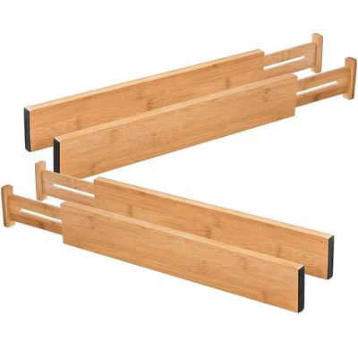 Bamboo Drawer Organizer 4 Pcs Ga02