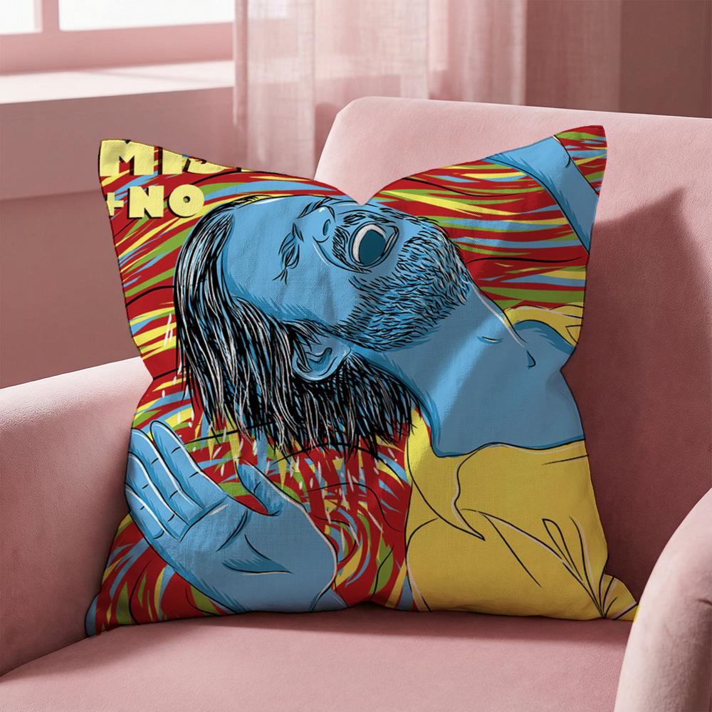 Father J-John Misty Cushion Cover Multi-Scene Pillow Cover for Home & Car - Reversible, Soft & Durable for Daily Use
