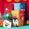 Flachboden-Geschenktüte mit Weihnachtsmann für die Weihnachtsfeiertage Apfelverpackung