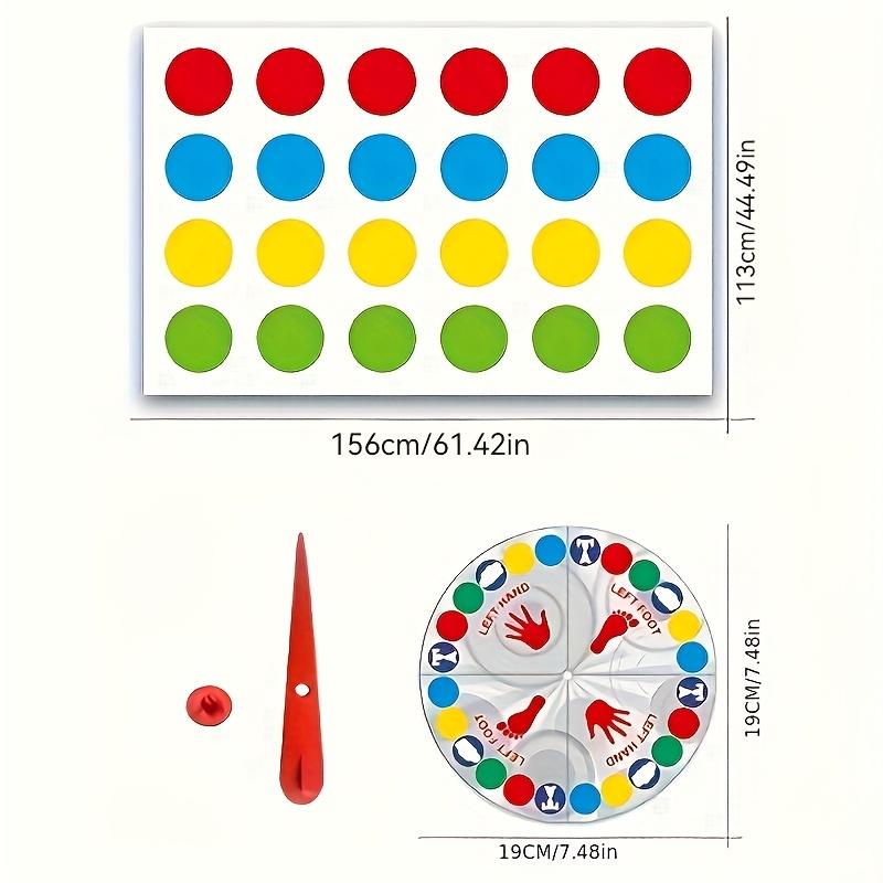 Interactive Twist Game Mat, Teen Color Twist Interactive Game - Indoor and Outdoor Interactive Multiplayer Party Game Mat