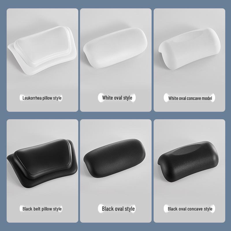 Универсальная водонепроницаемая, влагостойкая, легко моющаяся эластичная удобная подушка для ванны под шею и голову