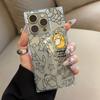 Transparent Square Back Tube Case Casing Protection For iPhone 14 Pro Max 13 11 12 16 ProMax 15 Plus Anti-Oxygen,Luck Psyduck Pattern