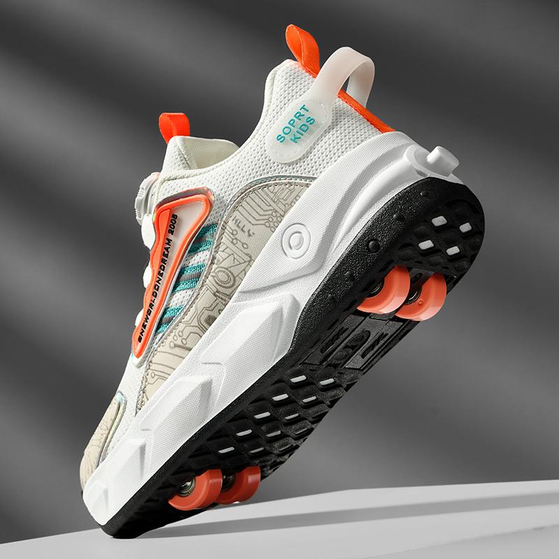 Classmate Boys' New Spring Girls' Sports Invisible Four-Wheel Retractable Roller Skating Children'S Runaway Shoes