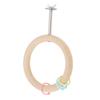 Bird Cage Round Perch Wooden Swing Design Multifunctional Bite Proof Parrot Perch Stand Toy