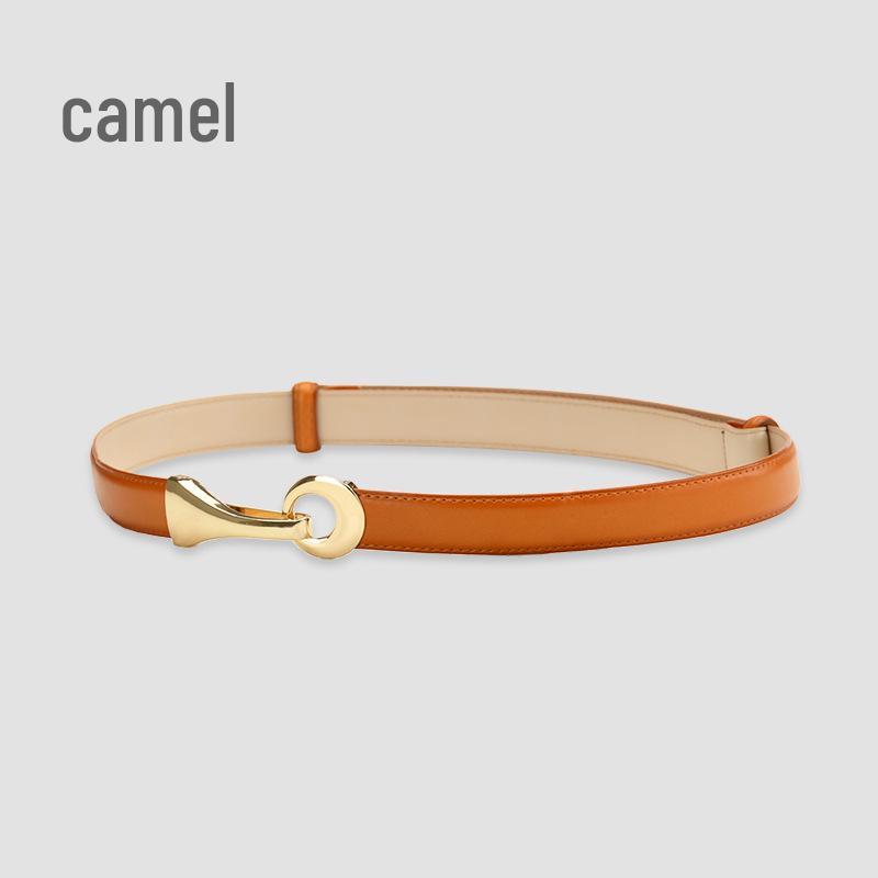 

Женский тонкий ремень для платья из натуральной кожи - Универсальный модный пояс 57cm-97cm