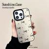 Cute Bow Dotted Phone Case, Matte Transparent Shockproof Protective Cover for iPhone