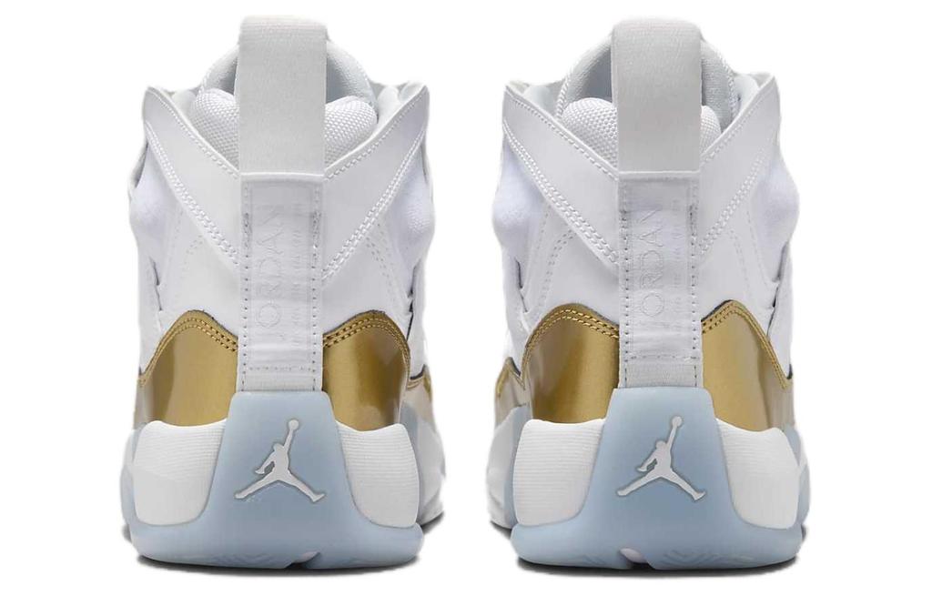 Jordan Jumpman Two Trey White Black Metallic Gold Ice Blue DR9631-107