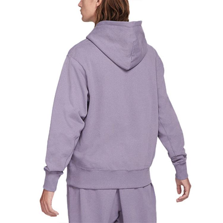 Nike French Terry Hooded Pullover Sweatshirt Men Tops Purple DA0024-588