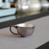 Caneca de grãos de martelo completo, xícara de prata, xícara de chá de prata, xícara de café lateral para uso doméstico
