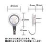 Daiichi Steel Industry Hooks for and Pack of Weight 7kg (Markey) Three-Pin Drywall, Plywood, Wood, Clear, 2, Capacity