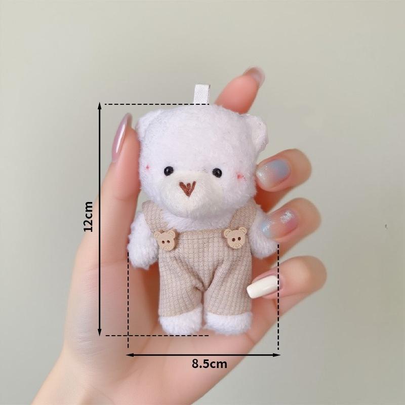 50Pcslot Plush Teddy Bears Toys Pendant Animal Stuffed Dolls Kawaii Girl Mini Bear Key Chain Bag Pendant Children Party Gifts